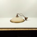 Round chandelier in glass and brass diameter 40cm