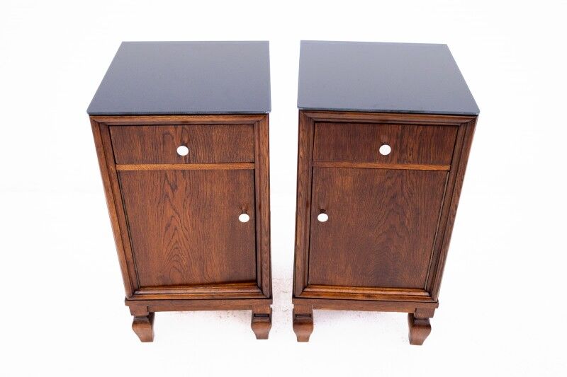 Pair of bedside tables from the early 20th century, Poland. After renovation.