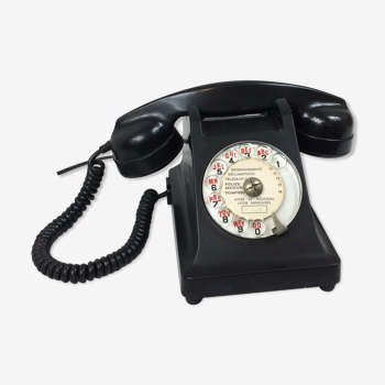 Old phone in black Bakelite