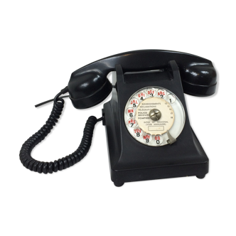 Old phone in black Bakelite
