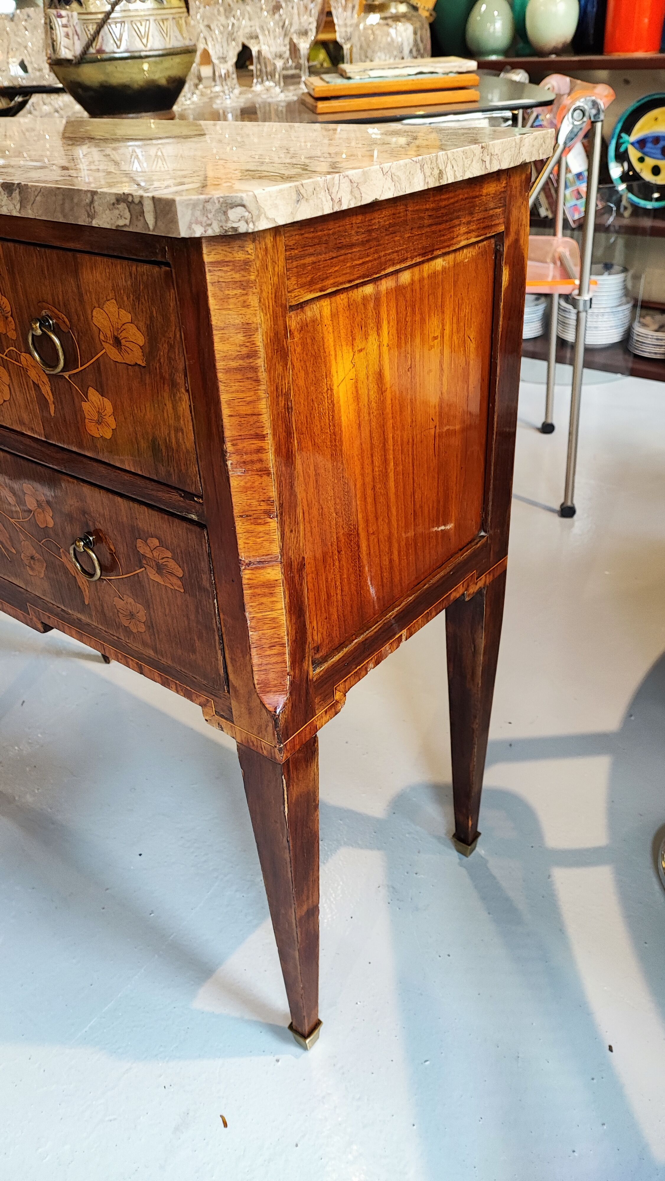 Chest of drawers 2 drawers Louis XVI