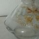 Glass carafe with enamel, enamelled fat, Art Nouveau period.