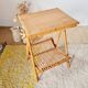 Side table magazine rack in rattan - 1960 design