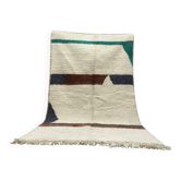 Tapis beni ouraine en laine pure fait main traditionnelle taille 2/3 m