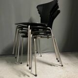 Set of 4 Mosquito chairs by Arne Jacobsen 1960 for Fritz Hansen.