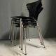 Set of 4 Mosquito chairs by Arne Jacobsen 1960 for Fritz Hansen.
