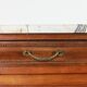 Half-moon shaped serving trolley