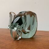 Vintage handmade African glass animal candle holders from Ngwenya Glass, set of 2.