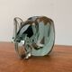 Bougeoirs animaux en verre africain fabriqués à la main vintage de Ngwenya Glass, lot de 2