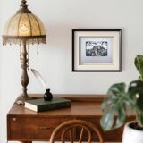 Loches, Indre-et-Loire, printed in 1933, vintage engraving.