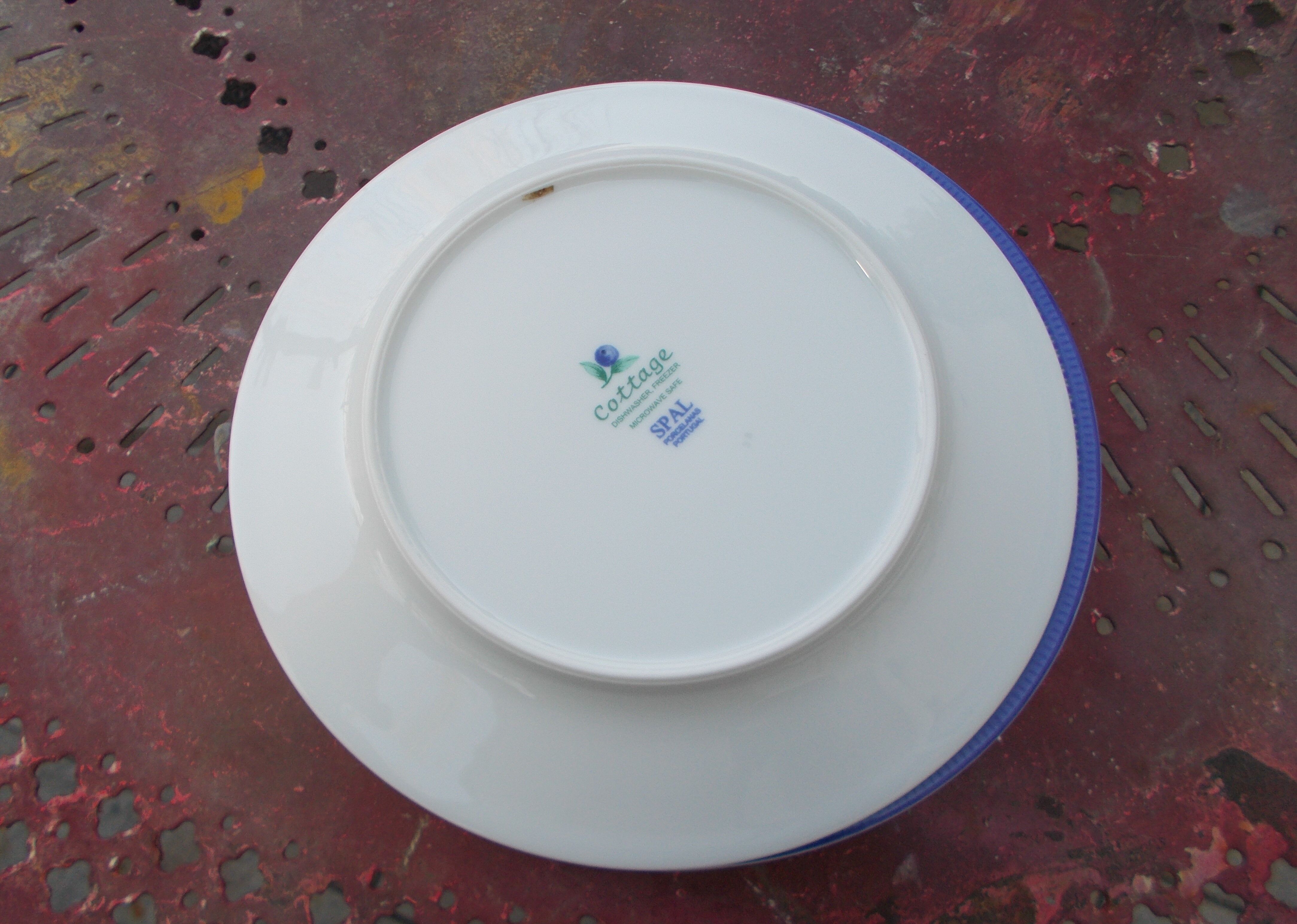 6 assiettes dessert porcelaine cottage Spal Portugal