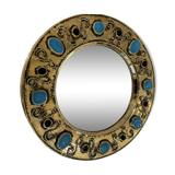 François Lembo (1930-2013) Mirror, Vallauris Circa 1970
