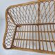 Mid-Century Italian Rattan & Bamboo Settee, ca. 1970