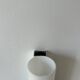 Pair of vintage wall lights, chrome and opaline, France 1970