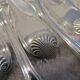12 silver plated cake forks, Christofle Vendome, 2 prongs