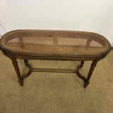 Louis XVI piano bench with caning