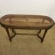 Louis XVI piano bench with caning