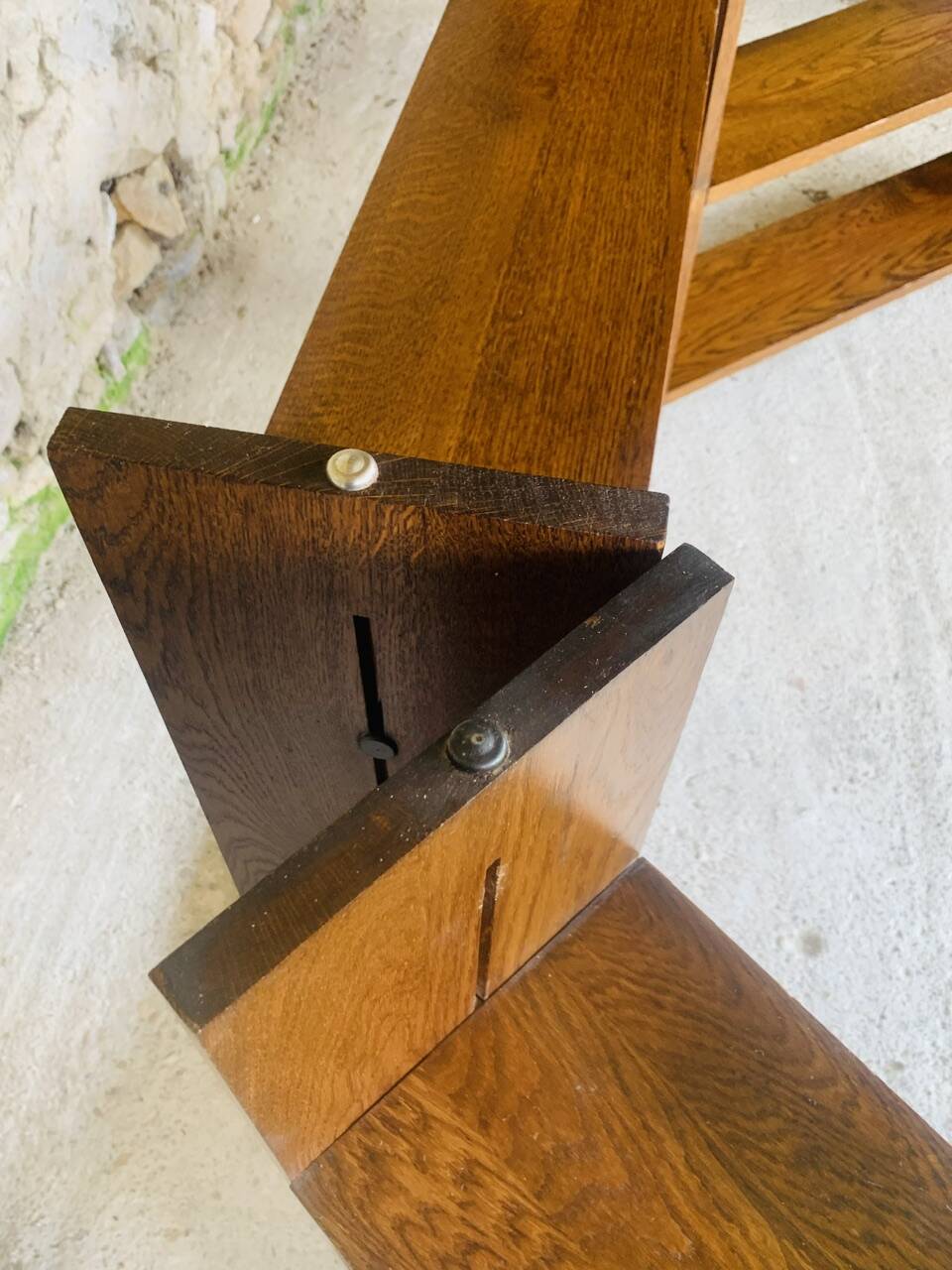 Set of 3 Vintage Modular Oak Bookcases