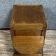 Art Deco period bar cabinet / trolley on wheels in oak circa 1940