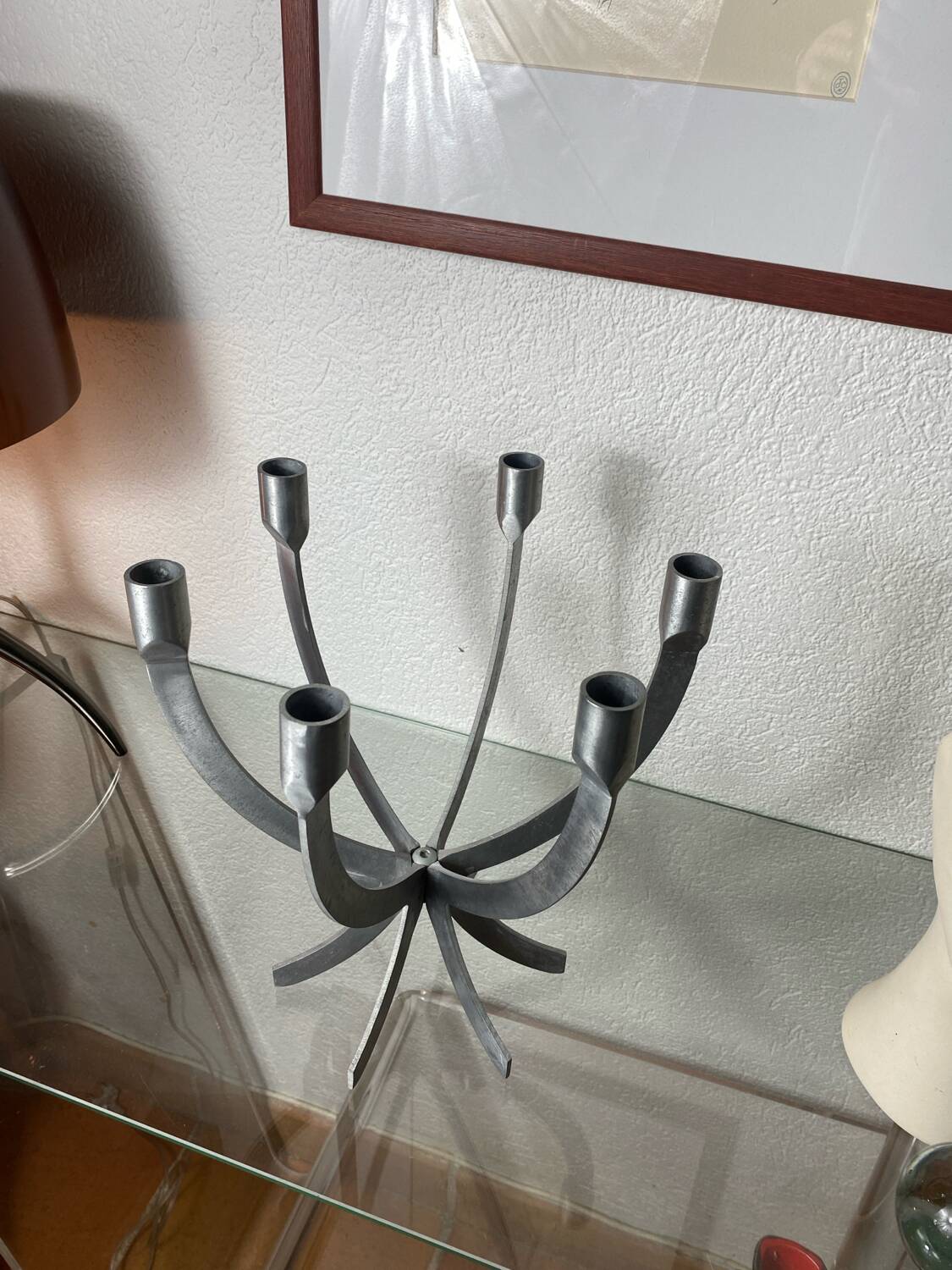 Sigga Heimis aluminum six-branched candlestick