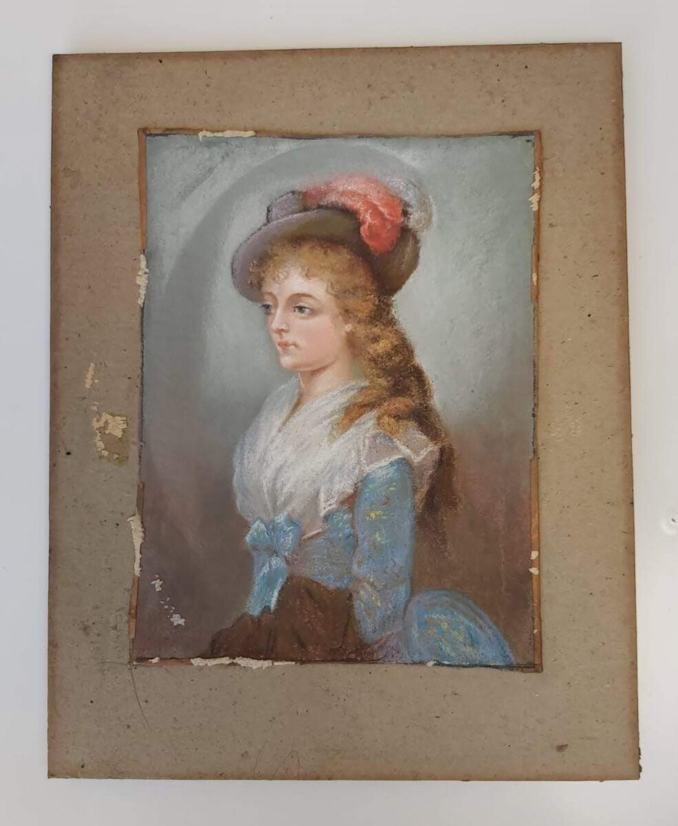 18th century pastel portrait