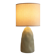 Sage green table lamp with cream lampshade – organic style bedside lamp