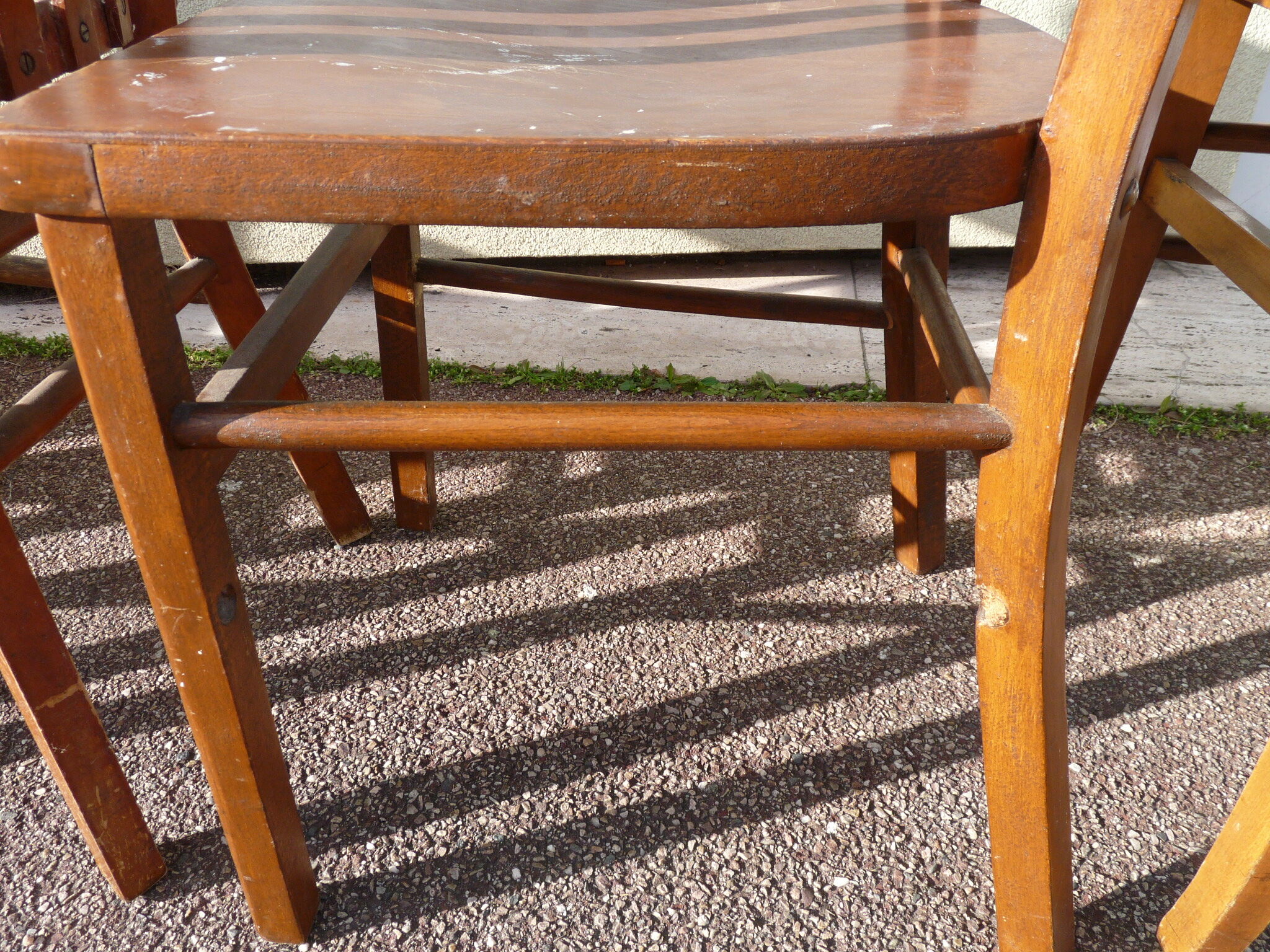 Lot de 6 chaises en bois de bistrot