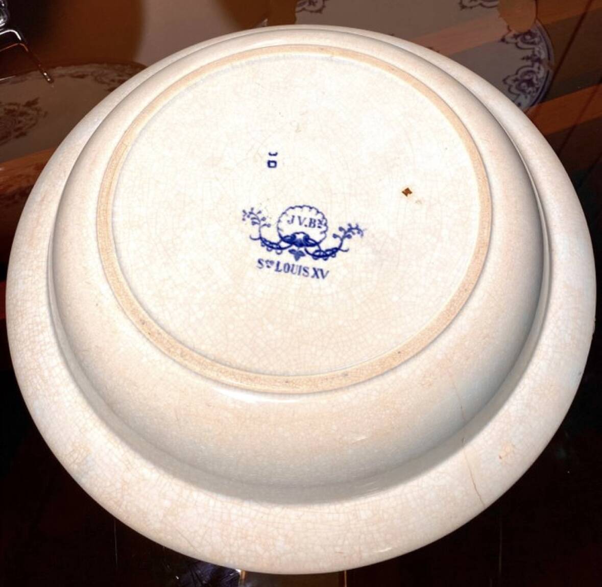 4 old Moustiers plates