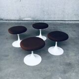 Mid-Century Modern Design Tulip Stool Set by Tamburin, Sweden, 1970s, Set of 4