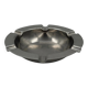 Vintage round ashtray in stainless steel