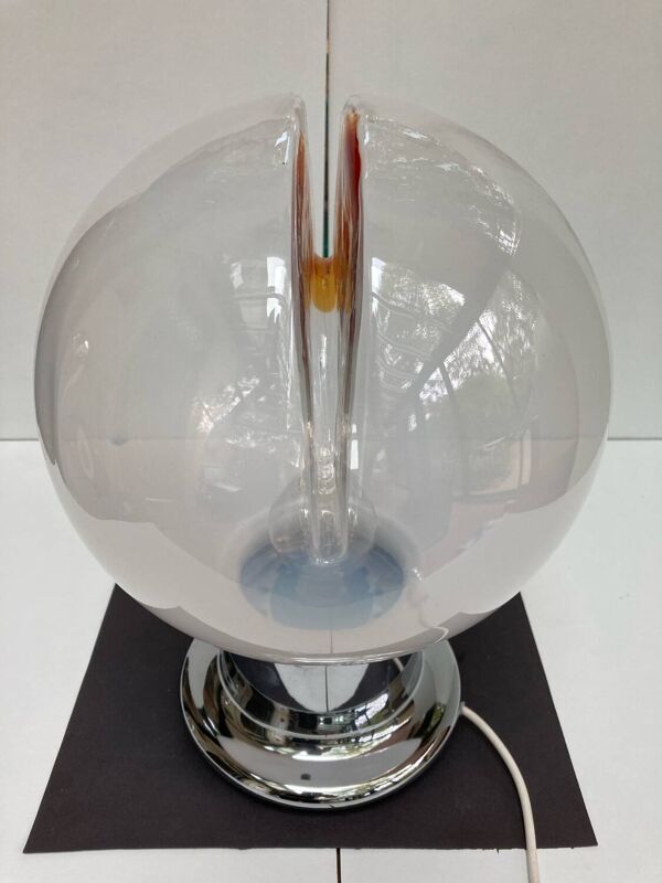 Lampe à poser italienne esprit carlo nasson ou toni zuccheri vintage