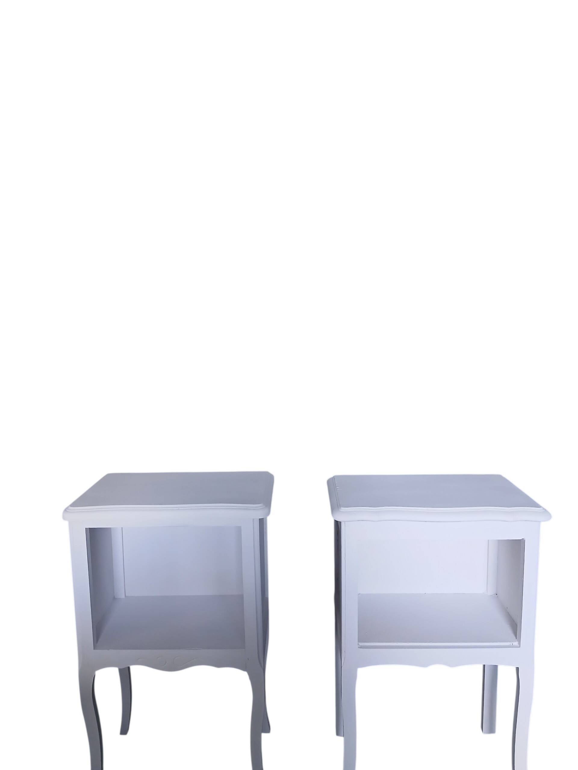 Pair of antique bedside tables