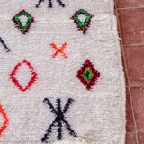 Moroccan Berber rug Beni Ourain 1X1.5 cm