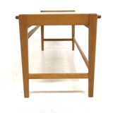Scandinavian teak and oak bench, Sweden, 1960