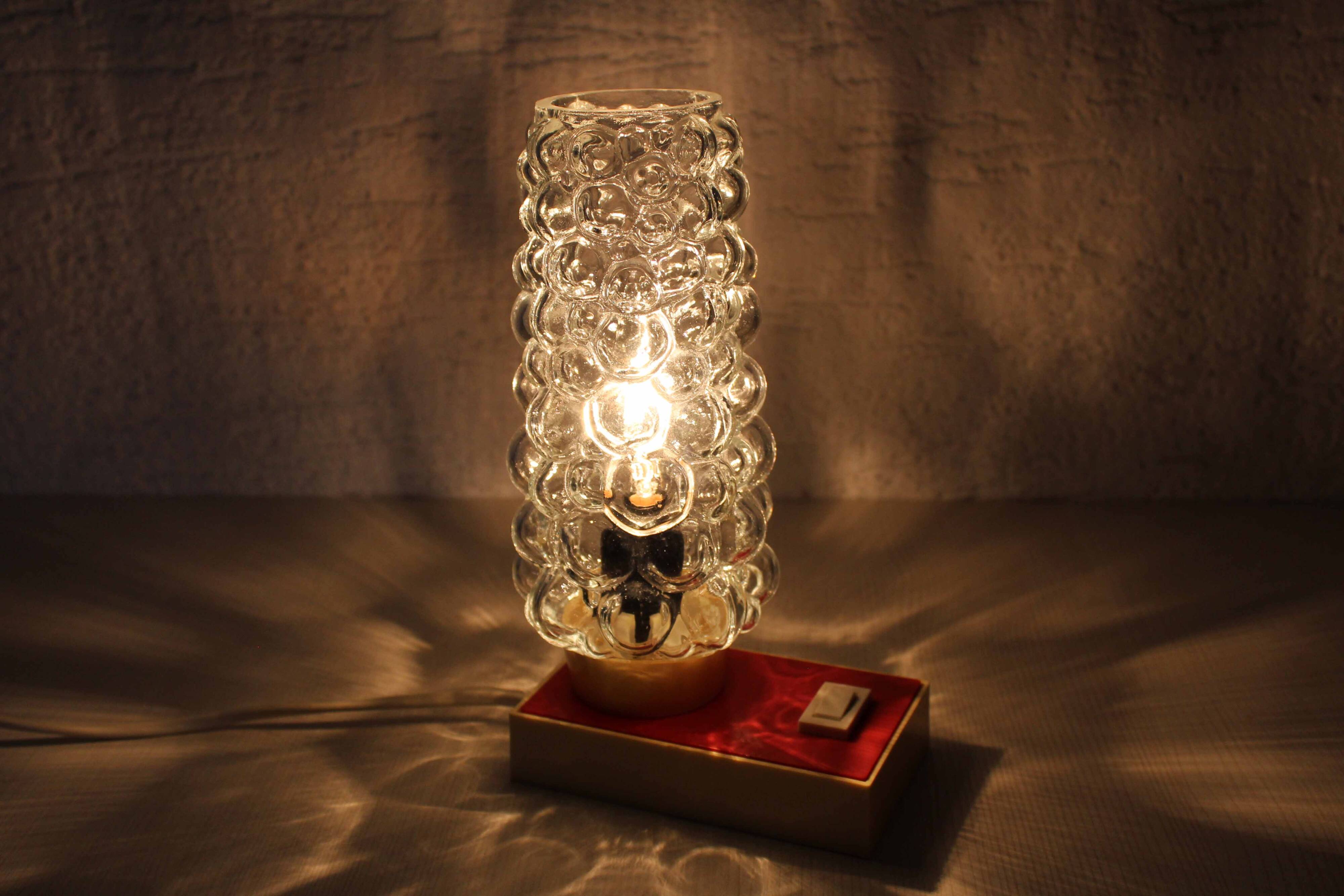 Vintage grape-shaped bedside lamp