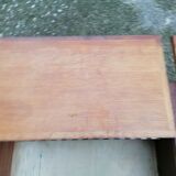 Vintage school desk coffee table with chests
