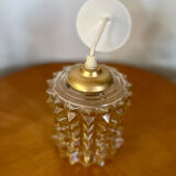 Vintage glass pendant light 1970