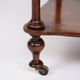 Etagere/shelf with 3 shelves - mahogany - turned columns - wheels - 19th century