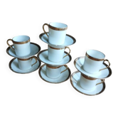 Coffee service for 6 people in Limoges porcelain by Robert Haviland, 1930.