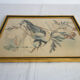 3 framed bird lithographs