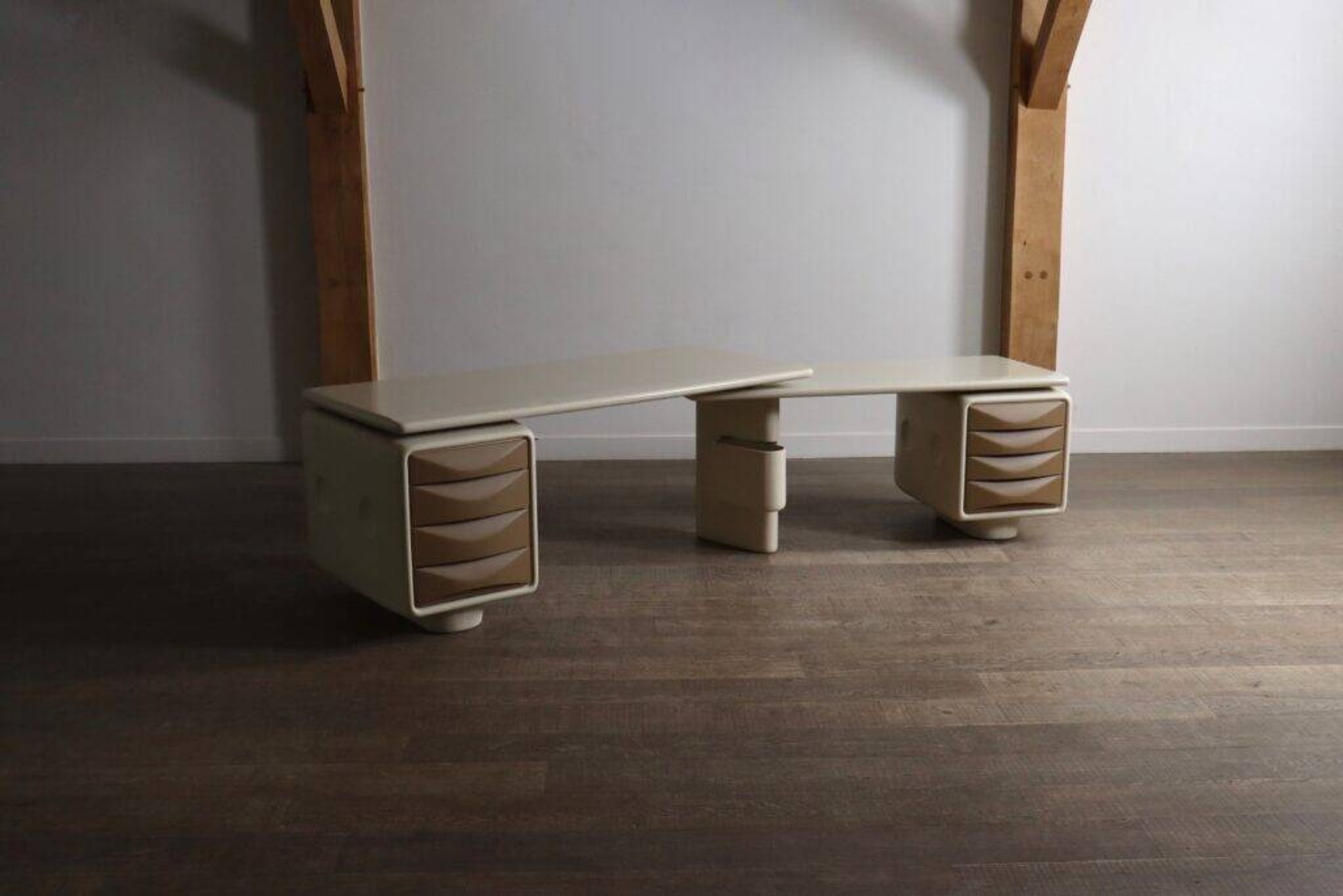Ernest Igl Jet corner desk for Wilhelm Werndl, 1970s