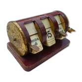 Dateur calendrier perpétuel en métal vintage 50-60s