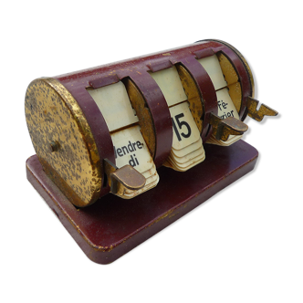 Perpetual metal date/calendar, vintage 50-60s