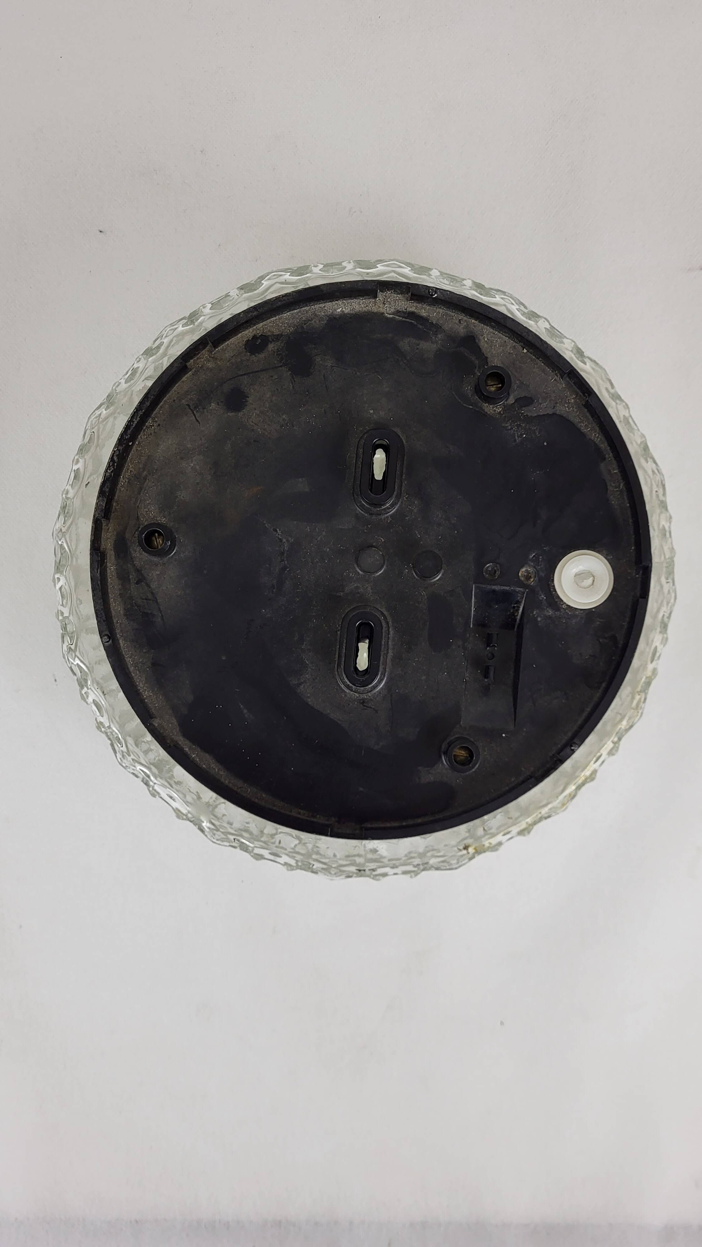 Glass ceiling light 60s-70s / German