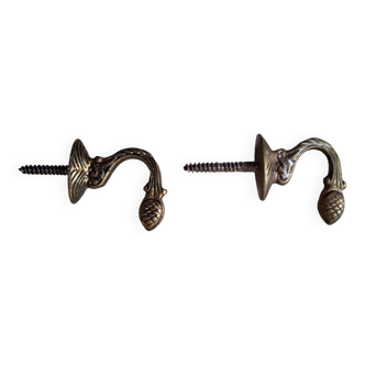 Brass tiebacks (pair)