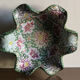 Polylobed earthenware salad bowl