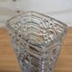 Vintage glass vase bubble texture (Hermanova Hut, 1968)