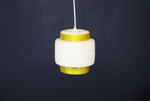 Lampe Rotaflex jaune et blanche ultra rare et ancienne de Yahsa Heifetz