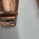 set of 2 copper 25cm Gio Ponti Style Theatre Wall Light Sconces, Italy 1950