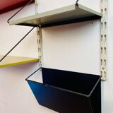 Shelf system, wall, metal, Pilastro edition.